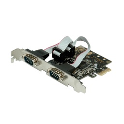 [15.99.2118] VALUE PCI-Express Adapter, 2x Serial RS232 D-Sub 9 Ports