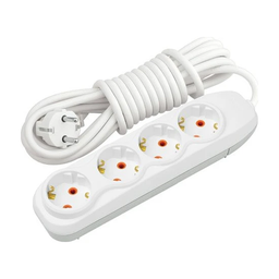 [44132203] Nilson Bloc multiprise 4X câble 3m blanc